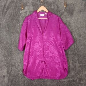 Victoria Secret Satin Sleep Shirt Vintage Y2k Intimate Comfy Womens M/L